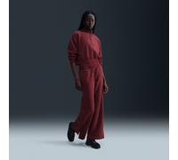 Nike Sportswear Phoenix Plush Pantalón de talle alto y tejido Fleece cálido con pierna ancha - Mujer - Rojo S (EU 36-38)