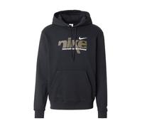 NIKE Sudadera de hombre con capucha Club Swoosh negra Código IM8321-010, Negro , S