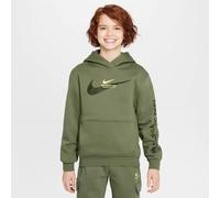 Nike Sportswear Sudadera con Capucha De Tejido Fleece - Niño, Medium Olive, HV6965-222, XL