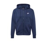 Nike Sportswear Sudadera con cremallera 'Club Fleece' azul oscuro / blanco L azul oscuro / blanco