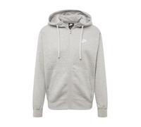 Nike Sportswear Sudadera con cremallera 'Club Fleece' gris moteado / blanco, Talla XXL