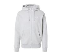 Nike Sportswear Sudadera con cremallera 'Club Fleece' gris moteado / blanco, Talla XXL