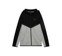 Nike Sportswear Sudadera con cremallera 'TCH FLC' gris oscuro / gris moteado / negro 158-170 gris oscuro / gris moteado / negro