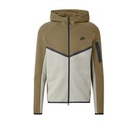 Nike Sportswear Sudadera con cremallera 'TECH FLEECE' gris claro / oliva / negro, Talla L