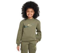 Nike Sportswear Sudadera con Cuello Redondo De Tejido Fleece - Niño/A, Medium Olive, HV6968-222, L