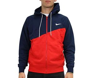 Nike Sportswear Swoosh Chaqueta, Hombre, University Red/Obsidian/White, L