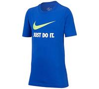 Nike Sportwear JDI T-Shirt for Kids Camiseta de Manga Corta, Niños, Azul (Game Royal/Volt), S (128-137 CM)