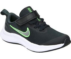 NIKE Star Runner 3, Zapatillas de Gimnasia Unisex Niños ,Negro Chrome Dark Smoke Grey Green Strike 01 ,28 EU