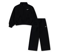 NIKE Std Flc 1/4 Zip Set de pantalón para niñas Black 6/7 años