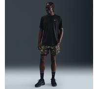 Nike Stride Pantalón corto de running Dri-FIT con estampado y malla interior de 18 cm - Hombre - Negro M