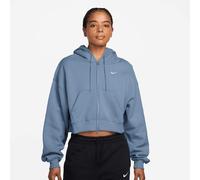 Nike Studio Fleece Oversized Crop Full Zip Hoodie azul M