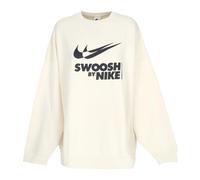 Nike - Sudadera con Cuello Redondo y Gran Logo - Sport - Mujer - Beige - M -