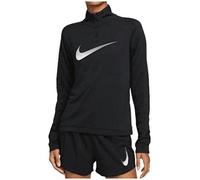NIKE DF Swoosh Hbr Hz Sudadera, Black/Reflective Silv, S para Mujer