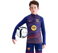 Nike - Sudadera Fc Barcelona Pre-Match 2025-2026 Niño, Unisex, Deep Royal Blue-Deep Royal Blue-Noble Red-Mid, L