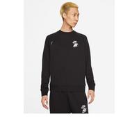 Nike Sudadera Hombre Sportswear Crew World Tour - 010 (Negro/Blanco)