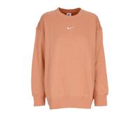 Nike - Sudadera Marrón con Cuello Redondo de Felpa - Sport - Mujer - Marrón - M -