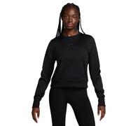Nike Sudadera One Therma-FIT Crew Lbr para Mujer, Negro, XL