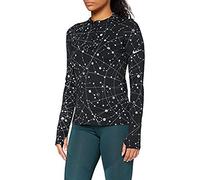 Nike Sudadera para Mujer Element Flsh Top, Mujer, Sudadera para Mujer., CU3391, Negro y Plateado, Extra-Small
