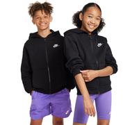 Nike Sportswear Sudadera con cremallera 'CLUB FLEECE' negro / blanco 128-134 negro / blanco