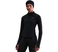 Nike - Sudadera Tempo Swoosh Dri-Fit Mujer, Mujer, Black-White, L