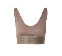 NIKE Sujetador deportivo 'INDY' brocado / gris oscuro, Talla M