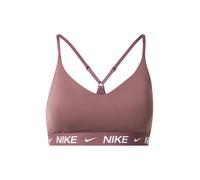 NIKE Sujetador deportivo 'Indy' marrón / blanco XL marrón / blanco