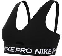 NIKE Sujetador deportivo 'INDY' negro / blanco, Talla L