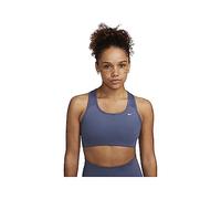 Nike Sujetador Deportivo sin Relleno de Soporte Medio para Mujer (as1, Alpha, L, Regular, Regular, Difused Blue/White), Azul difuso, Blanco, Large
