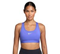 NIKE Sujetador deportivo Swoosh de sujeción media para mujer azul | L