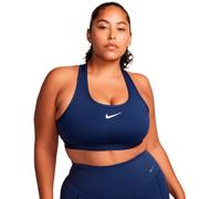 Nike - Sujetador Swoosh Medium SupportMujer, Mujer, Midnight Navy-White, XS