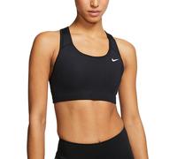 Nike - Sujetador Swoosh Non-Padded Mujer, Mujer, Black-White, L