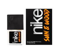 NIKE - Sun & Wood 30 ml, Colonia Hombre, Perfume Formato Viaje en Spray, Eau de Toilette Natural y Masculina, Aroma Amaderado Frutal Ambarado, Fragancia Fresca y de Larga Duración