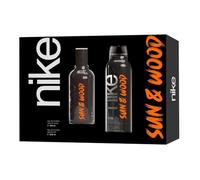 NIKE - Sun & Wood Colonia 100 ml + Desodorante 200 ml, Estuche de Regalo Hombre, Eau de Toilette Natural y Masculina, Aroma Amaderado Frutal Ambarado, Fragancia Fresca y Duradera