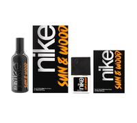 NIKE - Sun & Wood Promoción 100 ml + 30 ml, Colonia Hombre, Pack 2 Productos, Perfume Formato Spray, Eau de Toilette Natural y Masculina, Aroma Amaderado Frutal Ambarado, Fragancia Fresca y Duradera