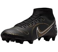 NIKE Superfly 8 Academy, Zapatillas de fútbol Unisex Adulto, Black Metallic Gold Metallic S, 45.5 EU