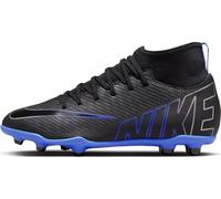 NIKE Superfly 9 Club FG/MG, Zapatillas de fútbol, Negro/Cromo Hyper Royal, 33.5 EU