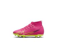 Nike Superfly 9 Club FG/MG Zapatos de fútbol Pink Blast/Volt-Gridiron 2,5Y