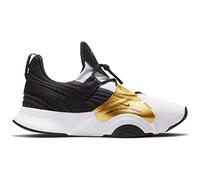 Nike Superrep Groove - Tenis de Correr para Mujer, Blanco Negro Mtlc Gold Coin Bla, 38.5 EU