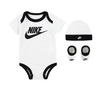 NIKE Sustainable 3Pc Futura Conjunto de body, gorro y botines para bebé Sail 0/6 meses