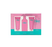 NIKE - Sweet Blossom Colonia 75 ml + Gel de Baño + Crema Corporal, Estuche de Regalo Mujer, Eau de Toilette Natural y Femenina, Aroma Floral Afrutado, Fragancia Fresca, Dulce y Duradera
