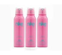 NIKE - Sweet Blossom Pack de 3 x 200 ml, Desodorante Mujer Spray, Desodorante Antimanchas para Todo Tipo de Piel, 0% Sales de Aluminio, de Larga Duración, Fragancia Floral Afrutada