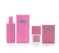 NIKE - Sweet Blossom Promoción 75 ml + 30 ml, Colonia Mujer, Pack 2 Productos, Perfume Formato Spray, Eau de Toilette natural y Femenina, Aroma Floral Afrutado, Fragancia Fresca