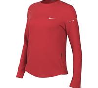 Nike Swift Camiseta De Running De Manga Larga Dri-Fit con Cuello Redondo Y Protección UV - Mujer, Lt Crimson/Reflective Silv, HQ0503-696, L