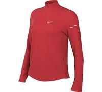 Nike Swift Camiseta De Running Dri-Fit con Cremallera De 1/4 Y Protección UV - Mujer, Lt Crimson/Reflective Silv, HQ0499-696, XL