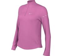 Nike Swift Dri-Fit UV Top para Correr con Media Cremallera para Mujer, Playful Pink/Reflective Silv, HQ0499-675, M