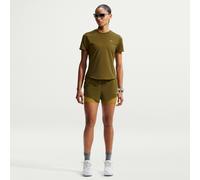 Nike Swift Pantalón corto de running con talle medio y diseño 2 en 1 Dri-FIT - Mujer - Marrón S (EU 36-38)