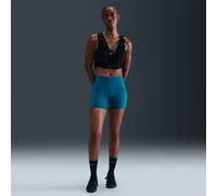Nike Swift Pantalón corto de running de 10 cm ceñido, con talle alto y bolsillos - Mujer - Azul L (EU 44-46)