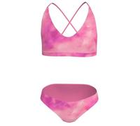 NIKE Swim Aquatic AWE Lace Up Bikini Set Pink Glow