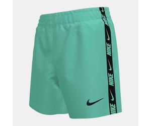 NIKE Swim Breaker Logo Tape 4" Volley Short Bleached Turq