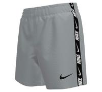NIKE Swim Breaker Logo Tape 4" Volley Short Wolf Grey